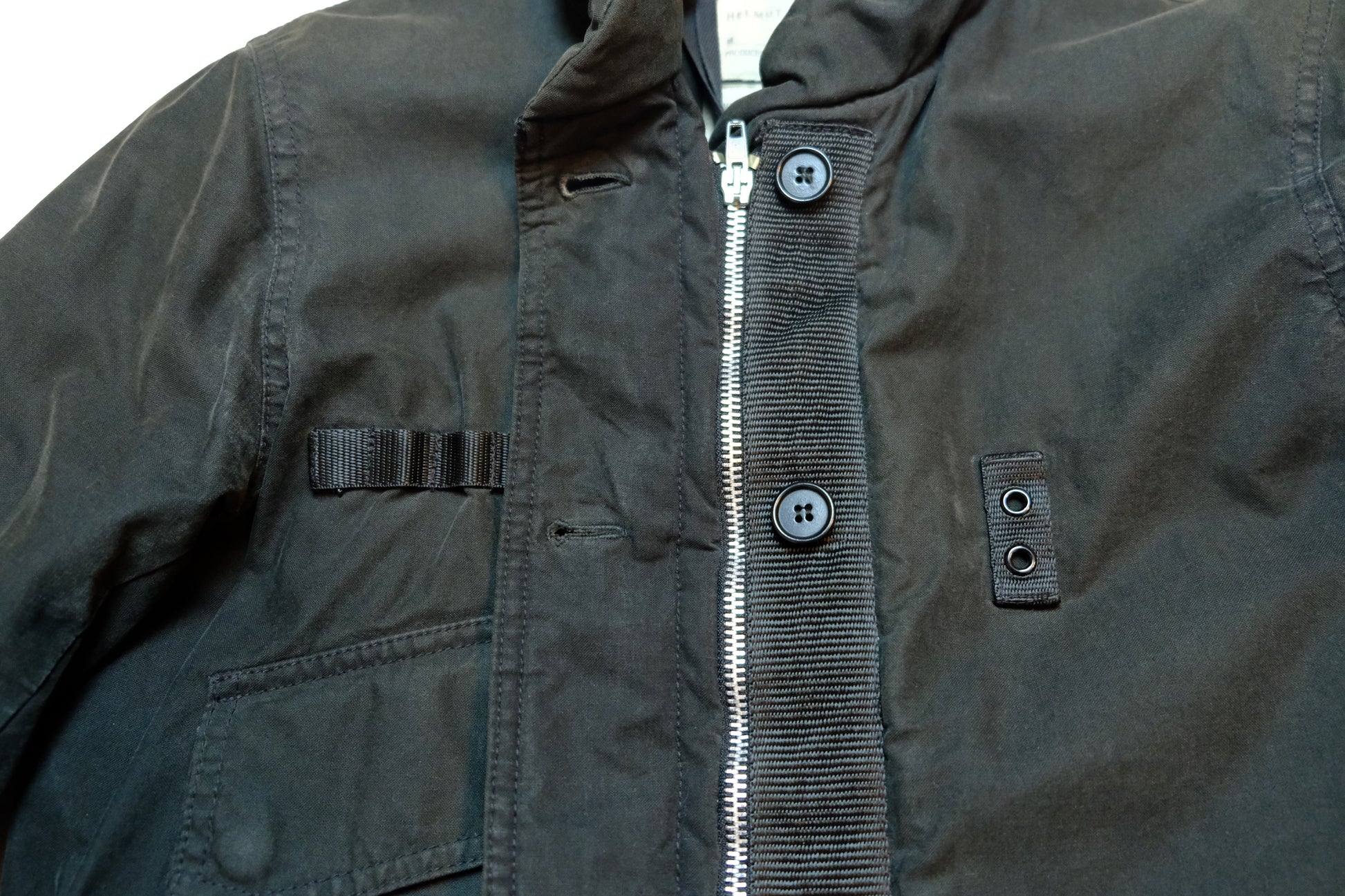 99aw Helmut Lang m69 flak jacket 48 ブラック ブルー系 ジャケット