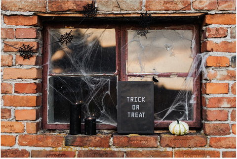 trick or treat halloween window