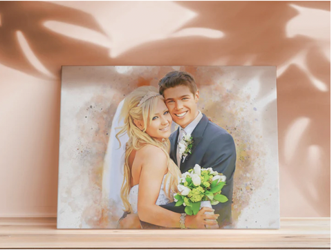 anniversary canvas painting