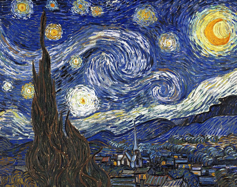 the starry night by van gogh