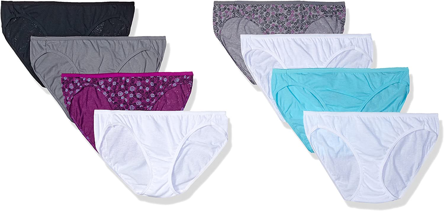 Hanes Cool Comfort Women's Cotton Hi-Cut Panties 6 Pack - PP43WB