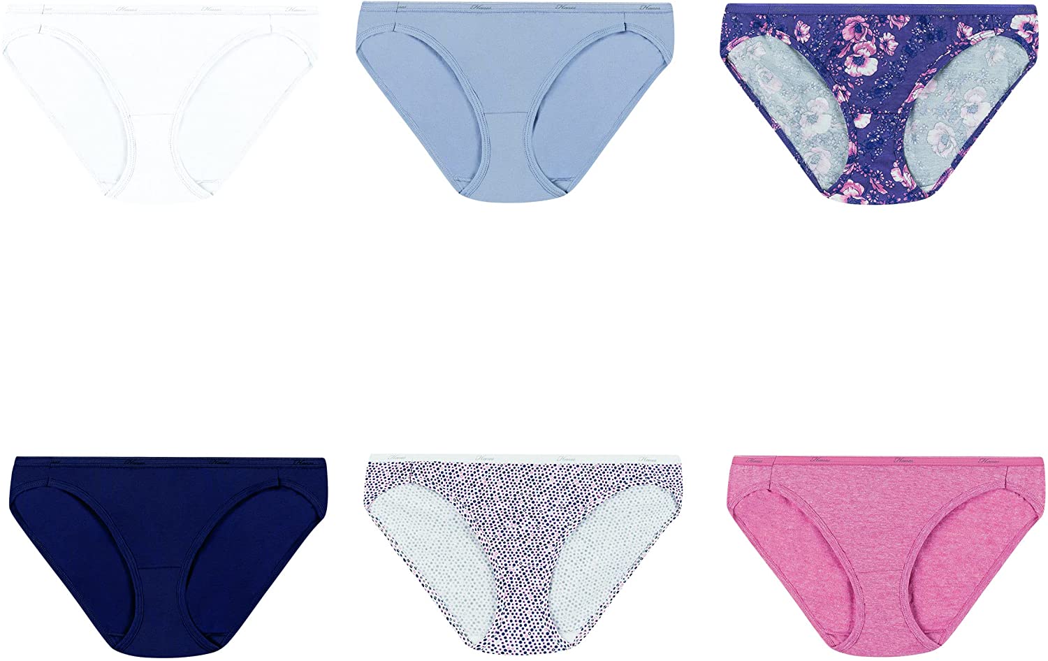 Hanes Women's Hi-Cut Panties 6-Pack_Assorted_6 : : Clothing, Shoes  & Accessories