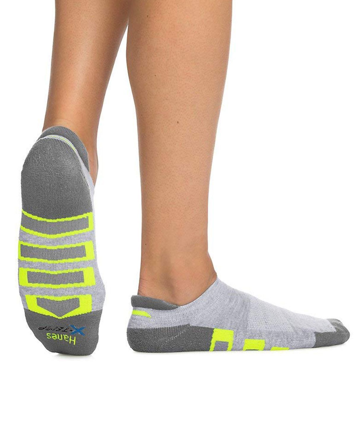Hanes Mens X-Temp Active Cool Heel Shield Socks 4-Pack-534-4WB -  activewearhub