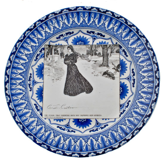 Gibson Girl Portrait Plate - pascoeandcompany