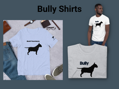 t-shirts with bull terriers