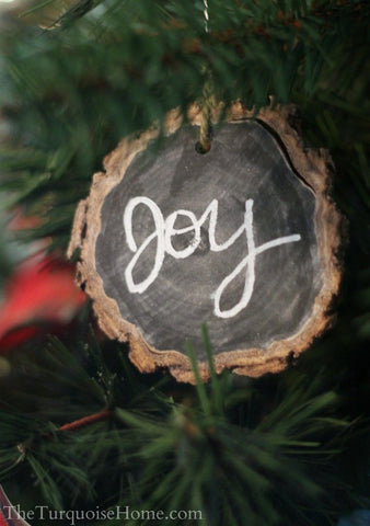 wood cookie ornament