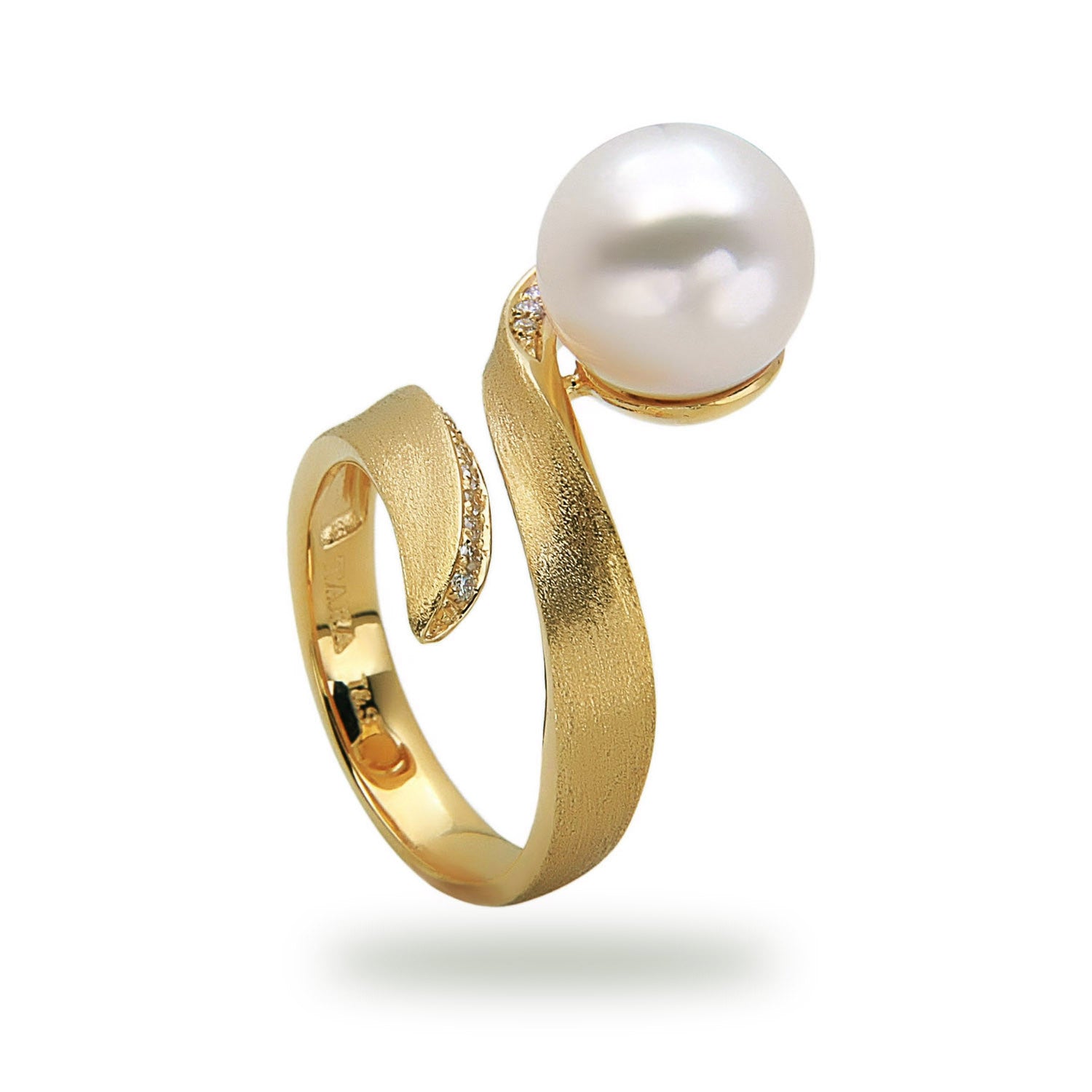 Modern 10-11mm White South Sea Pearl Ring