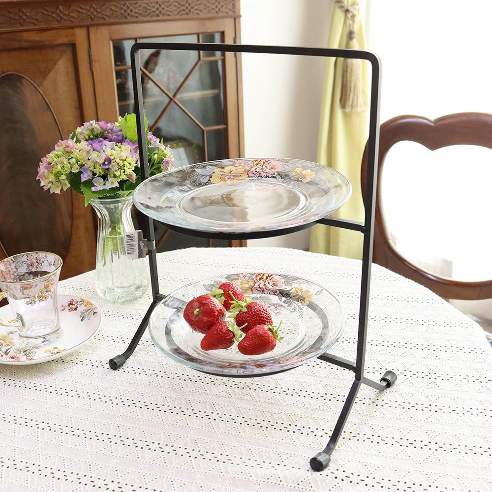 テーブルに花を飾りましょ♪ カメリアガラスプレート HM1-800004 – アンティーク家具と雑貨の店 ビクトリアンクラフト