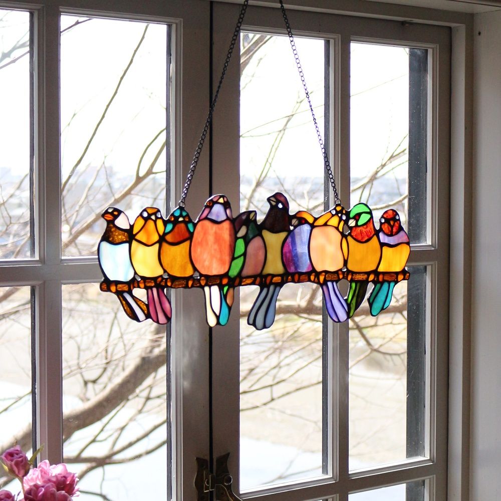 カラフルな小鳥たち♪ ライン・オブ・バーズ KD1-690753 – アンティーク家具と雑貨の店 ビクトリアンクラフト