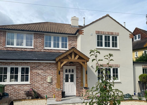 Brick Slip Cladding on a House