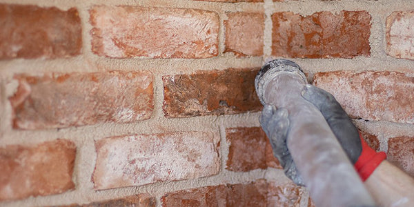 Brick Slips Installed in an internal corner