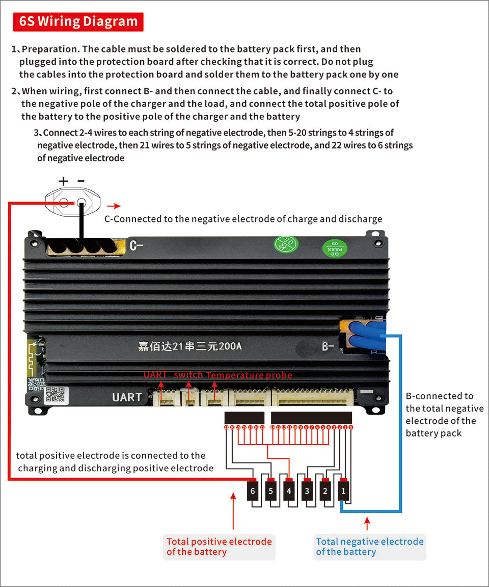 jbd sp21s001 smart bms 6s wiring diagram