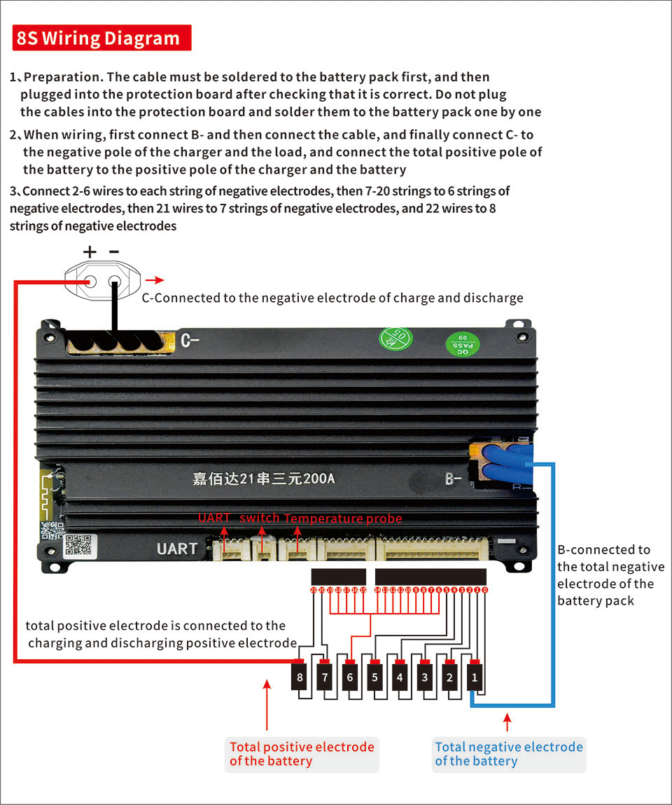 jbd sp21s001 smart bms 8s wiring diagram