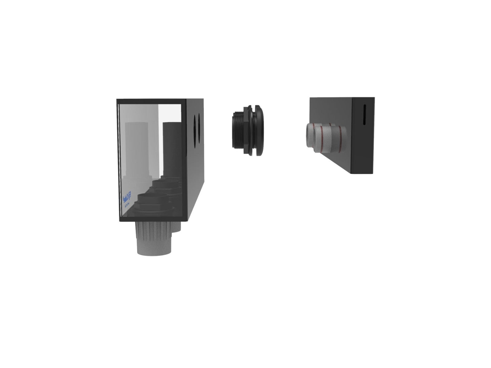 Fiji Cube Low Profile External Overflow Box - 800 GPH