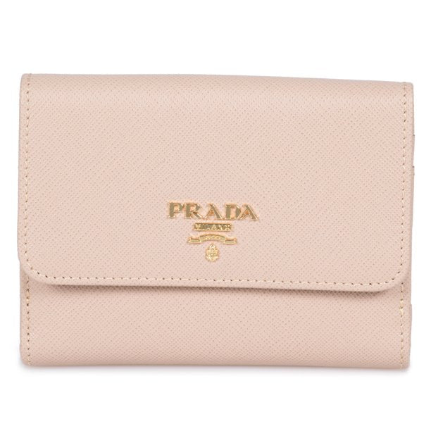 prada saffiano leather flap wallet