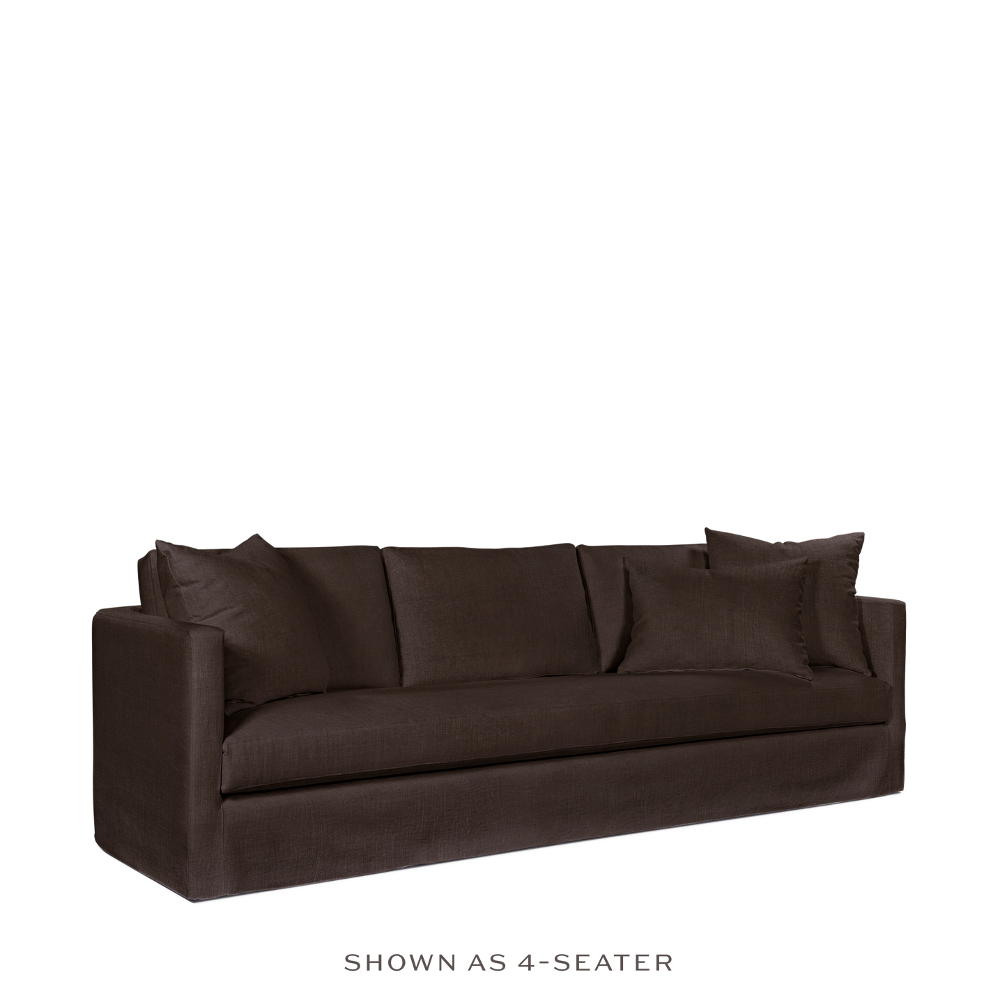Sandon sofa with brown textile 
