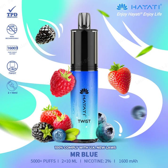 Hayati - Hayati Twist 5000 Puffs Disposable Vape Pod Kit - theno1plugshop