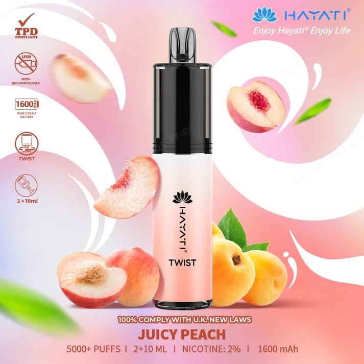 Hayati - Hayati Twist 5000 Puffs Disposable Vape Pod Kit - theno1plugshop