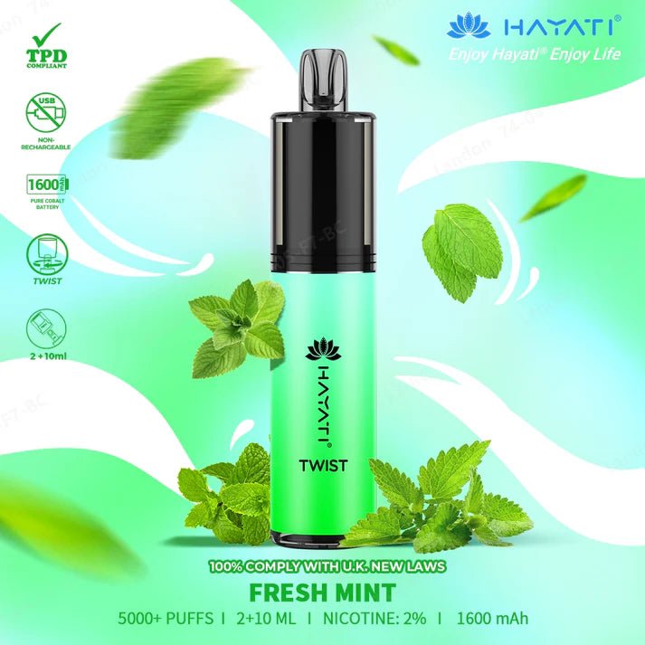 Hayati - Hayati Twist 5000 Puffs Disposable Vape Pod Kit - theno1plugshop