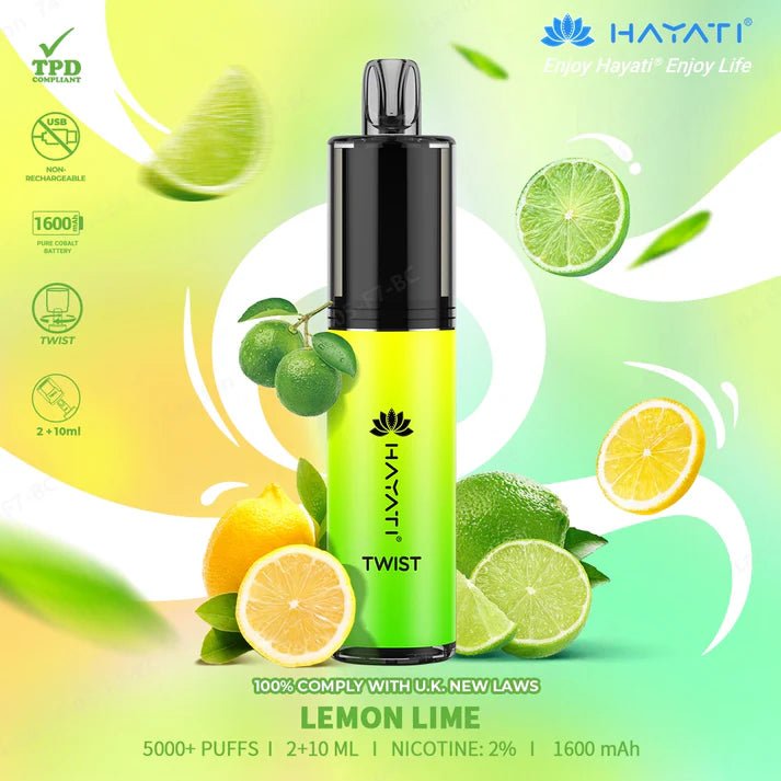 Hayati - Hayati Twist 5000 Puffs Disposable Vape Pod Kit - theno1plugshop