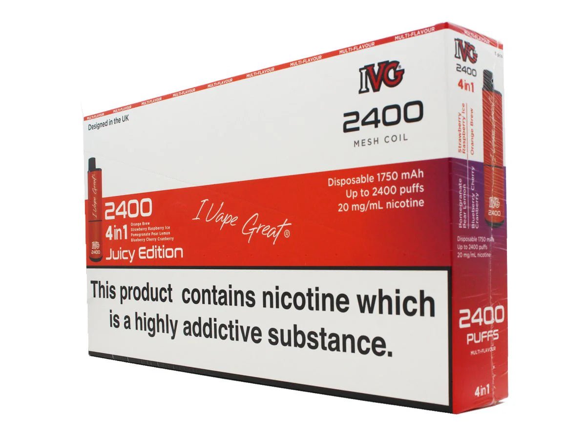 IVG Bar - IVG 2400 Disposable Vape Pod (BOX OF 5) - theno1plugshop