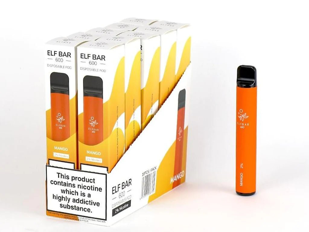 ELF BAR - Elf Bar 600 Puffs Disposable Vape Pods Pack of 10 - theno1plugshop