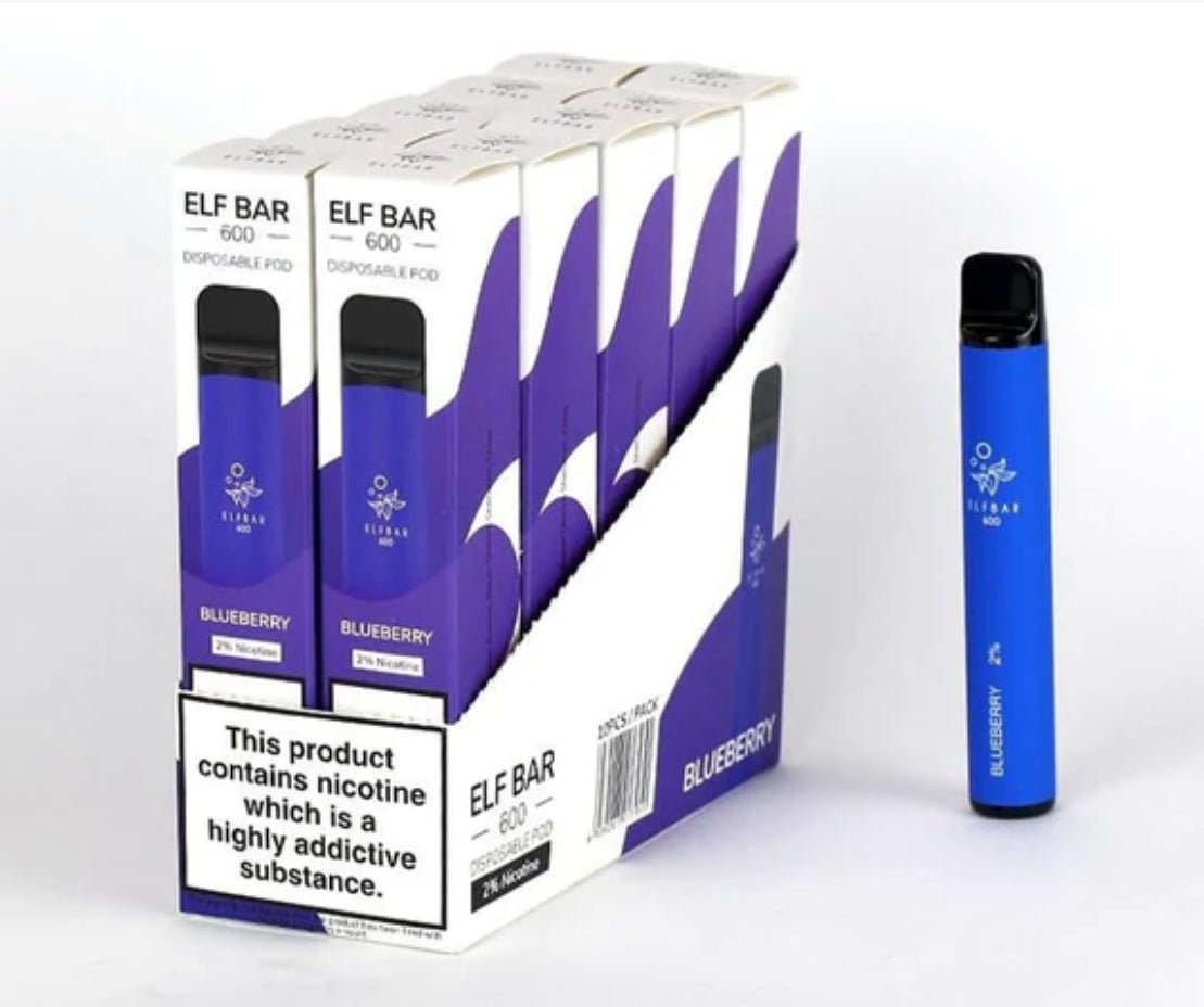 ELF BAR - Elf Bar 600 Puffs Disposable Vape Pods Pack of 10 - theno1plugshop