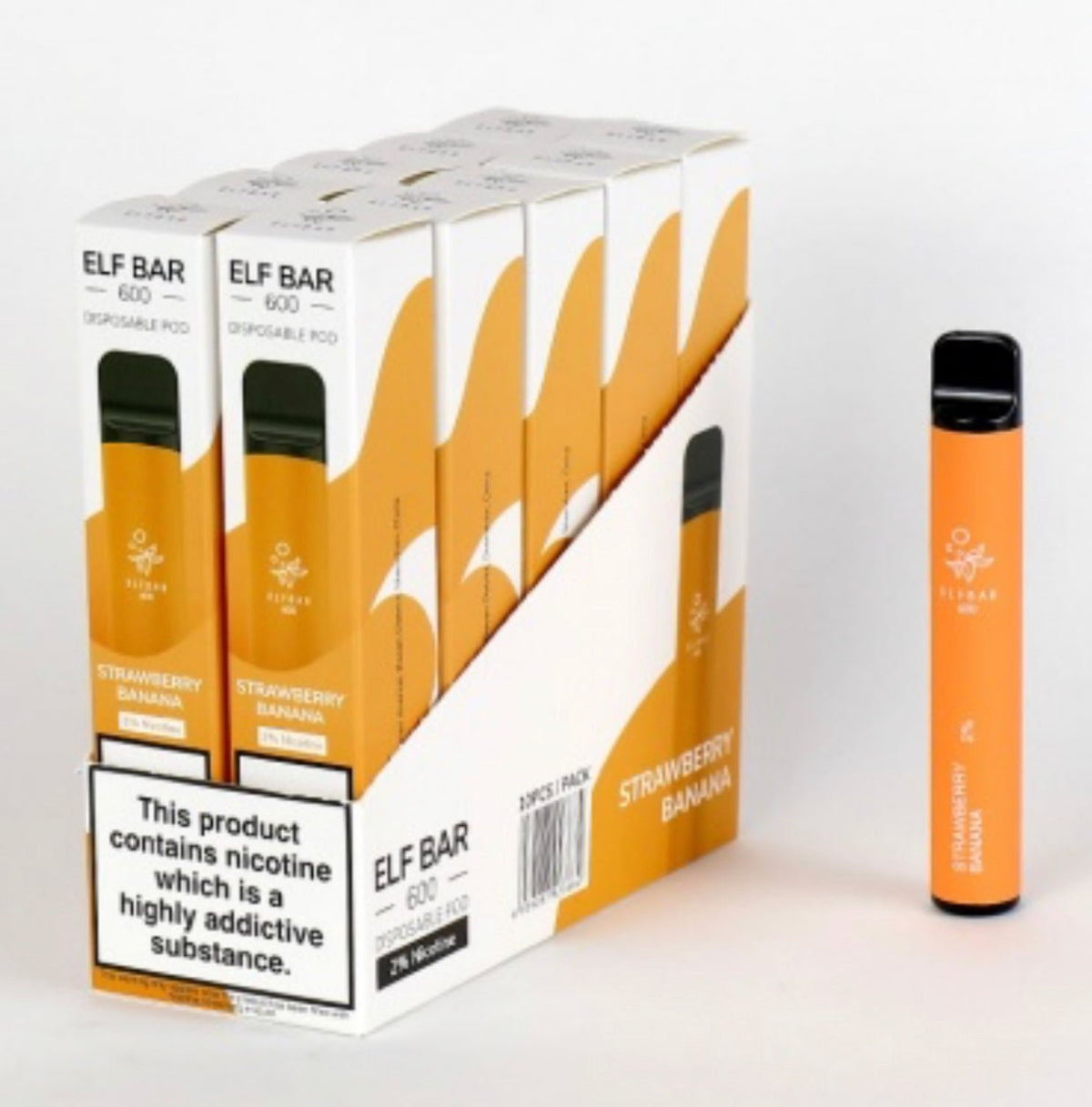 ELF BAR - Elf Bar 600 Puffs Disposable Vape Pods Pack of 10 - theno1plugshop