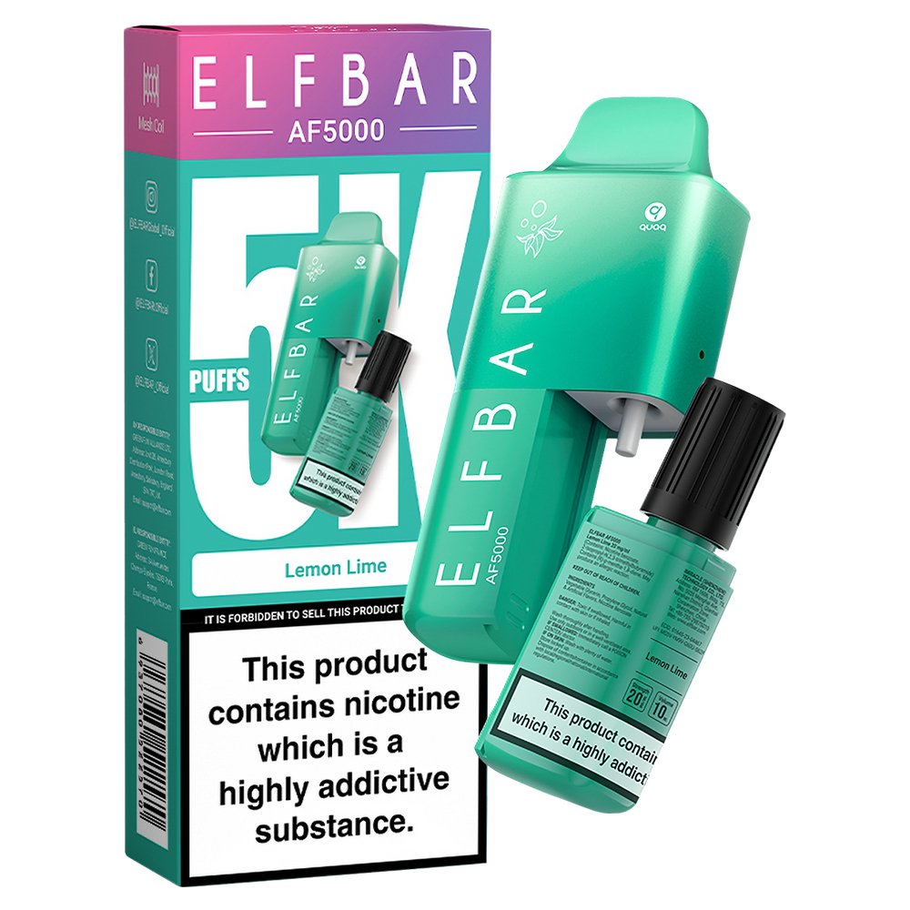 Elfbar - Elfbar AF5000 Puffs Disposable Vape Device - Box of 10 - theno1plugshop