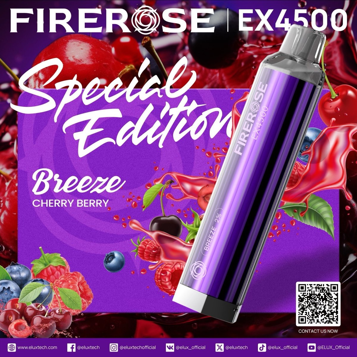 Elux - Firerose 4500 Puffs Special Edition Disposable Vape (Box of 10) - theno1plugshop