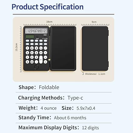 The No1 Plug - NEWYES Basic Calculator 2 in 1 Function Rechargeable Portable - theno1plugshop