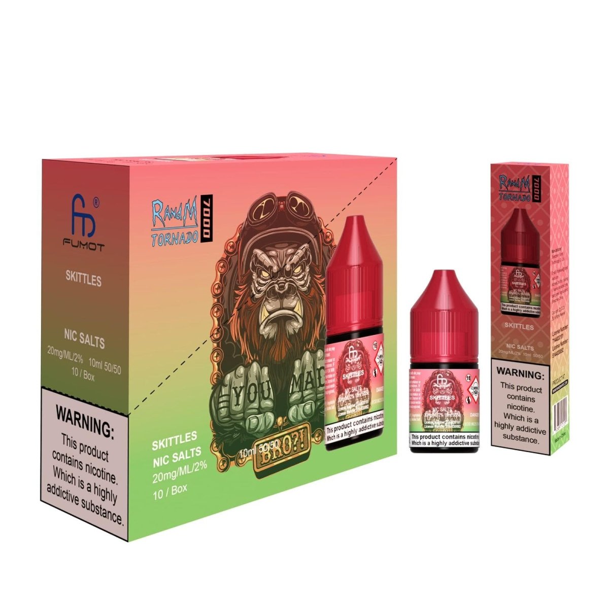 R and M - R and M 7000 Nic Salts 10ml E-liquids - Box of 10 - theno1plugshop