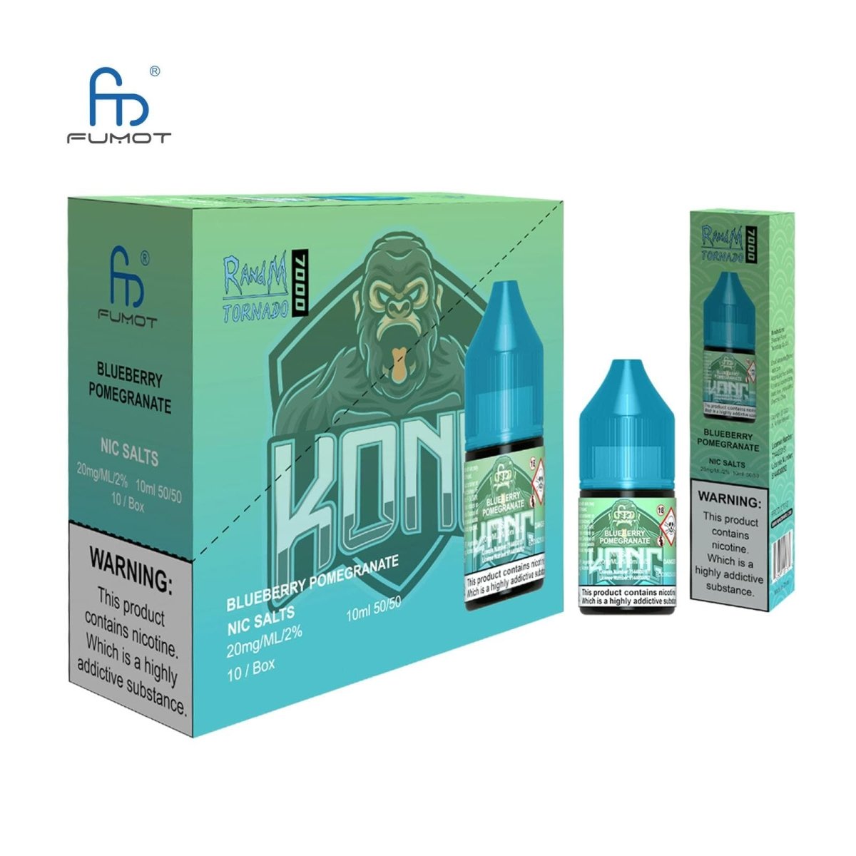 R and M - R and M 7000 Nic Salts 10ml E-liquids - Box of 10 - theno1plugshop