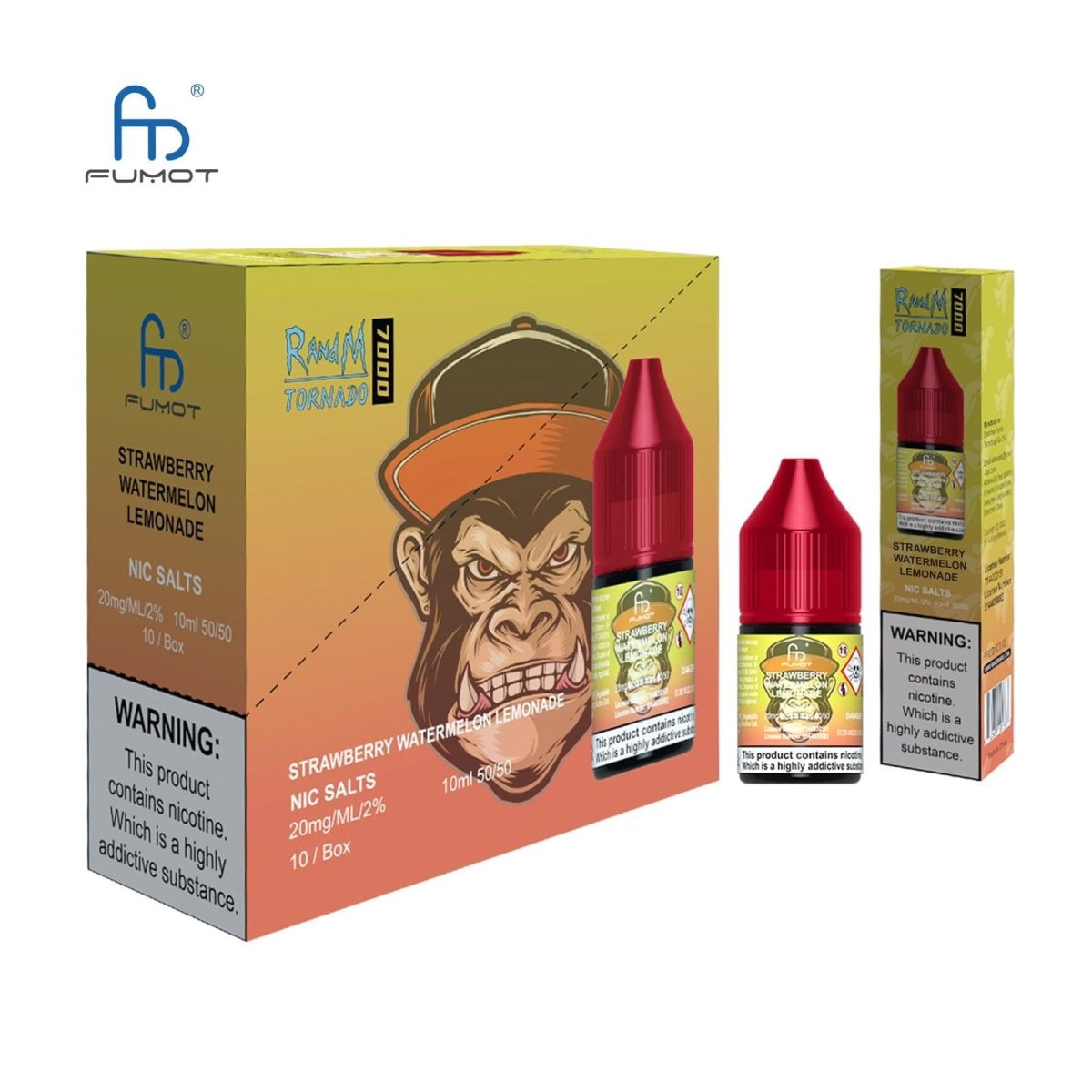 R and M - R and M 7000 Nic Salts 10ml E-liquids - Box of 10 - theno1plugshop