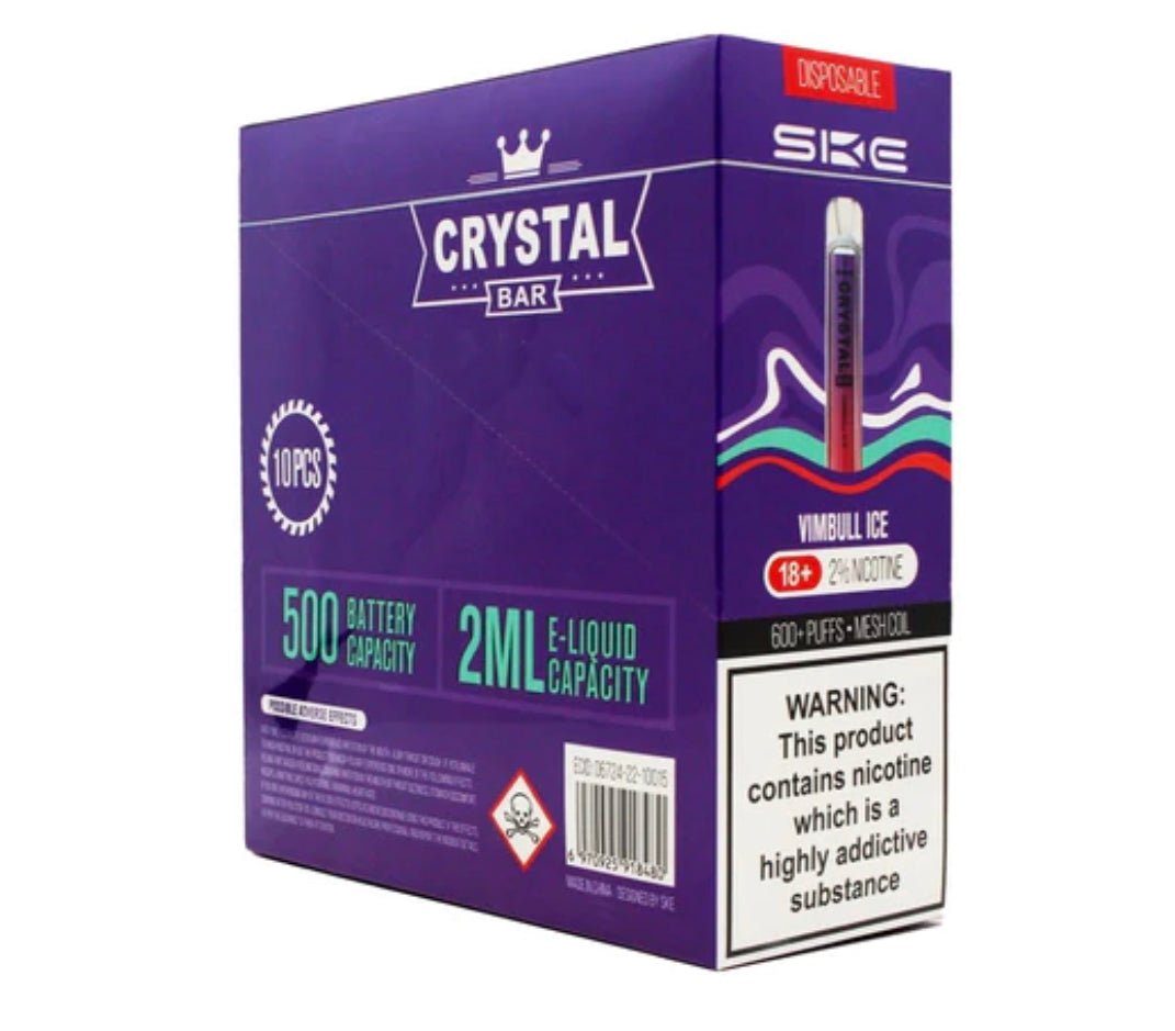 Crystal Bar - SKE Crystal Bar 600 Disposable Pod Kit Box of 10 - theno1plugshop