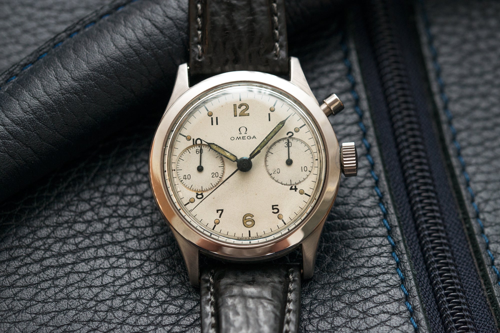 Read about vintage military Omega watch 