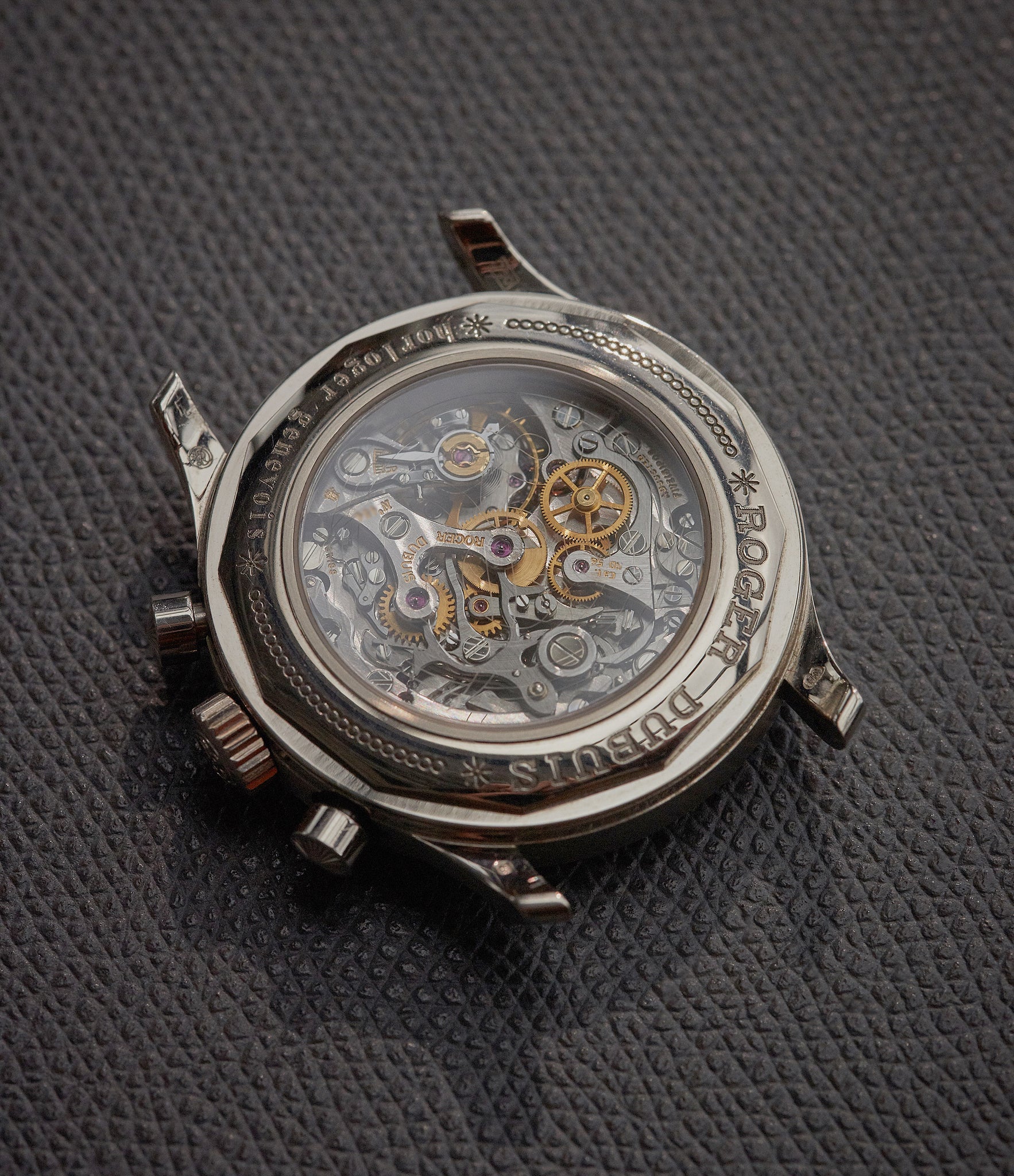 Movement of a Roger Dubuis Hommage Chronograph at A Collected Man London