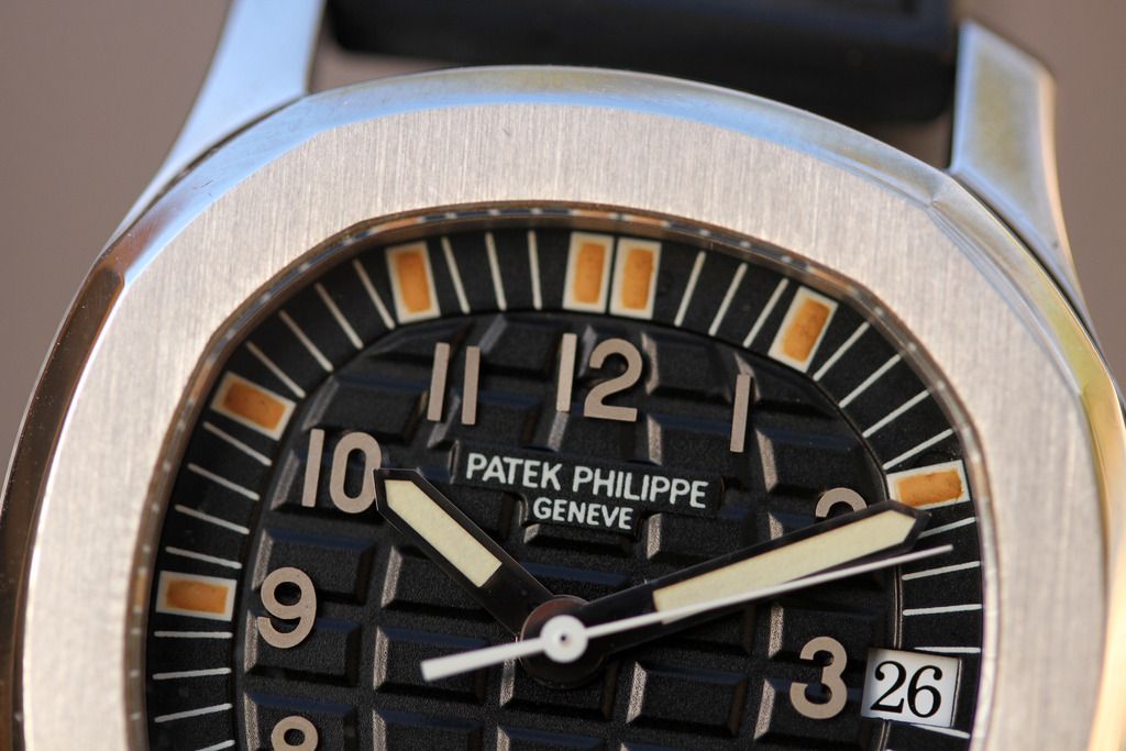 Patek Philippe 5060A Aquanaut in stainless steel macro dial shot for A Collected Man London