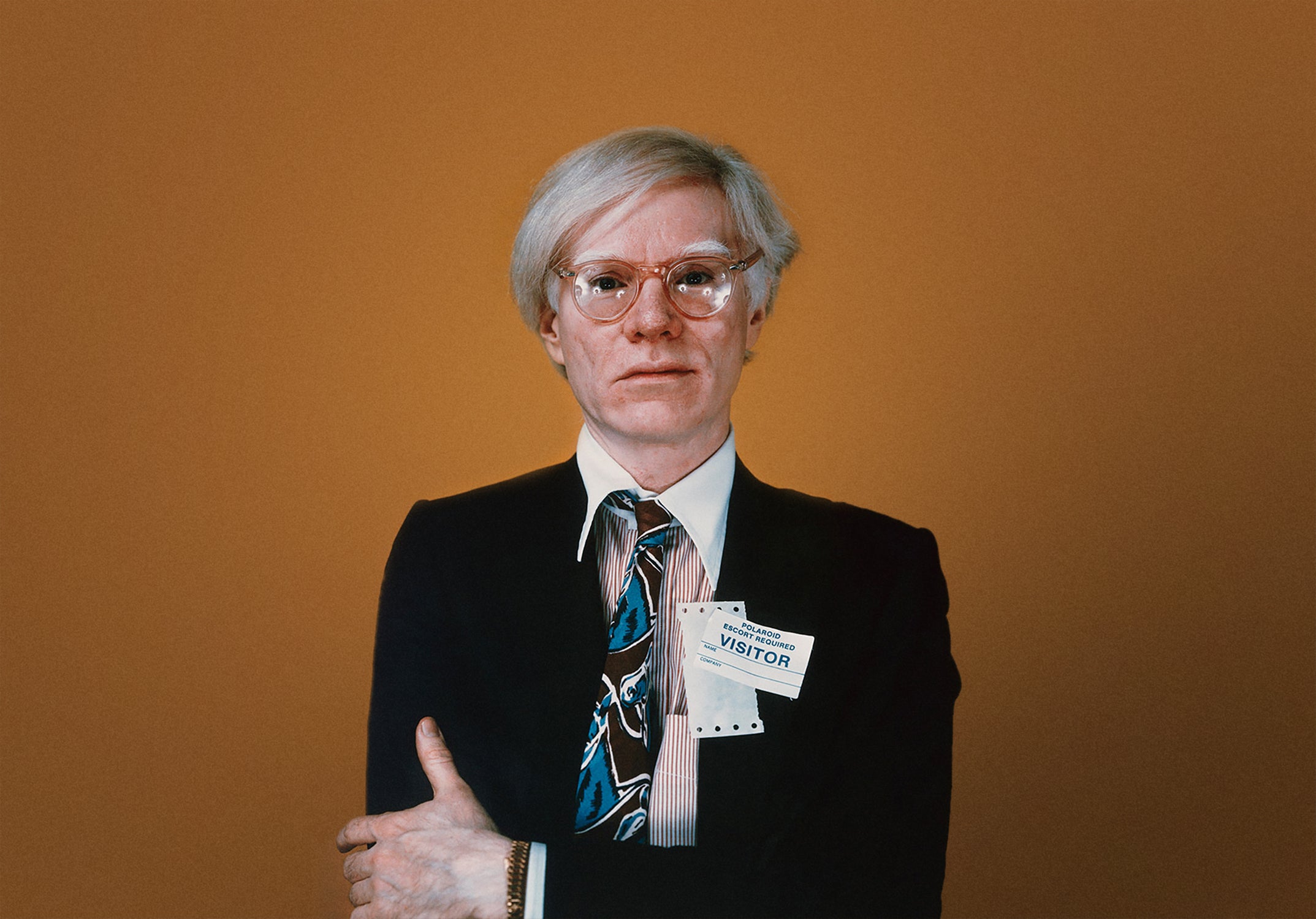 Warhol wearing a gold Rolex in Understanding Andy Warhol as a collector for A Collected Man