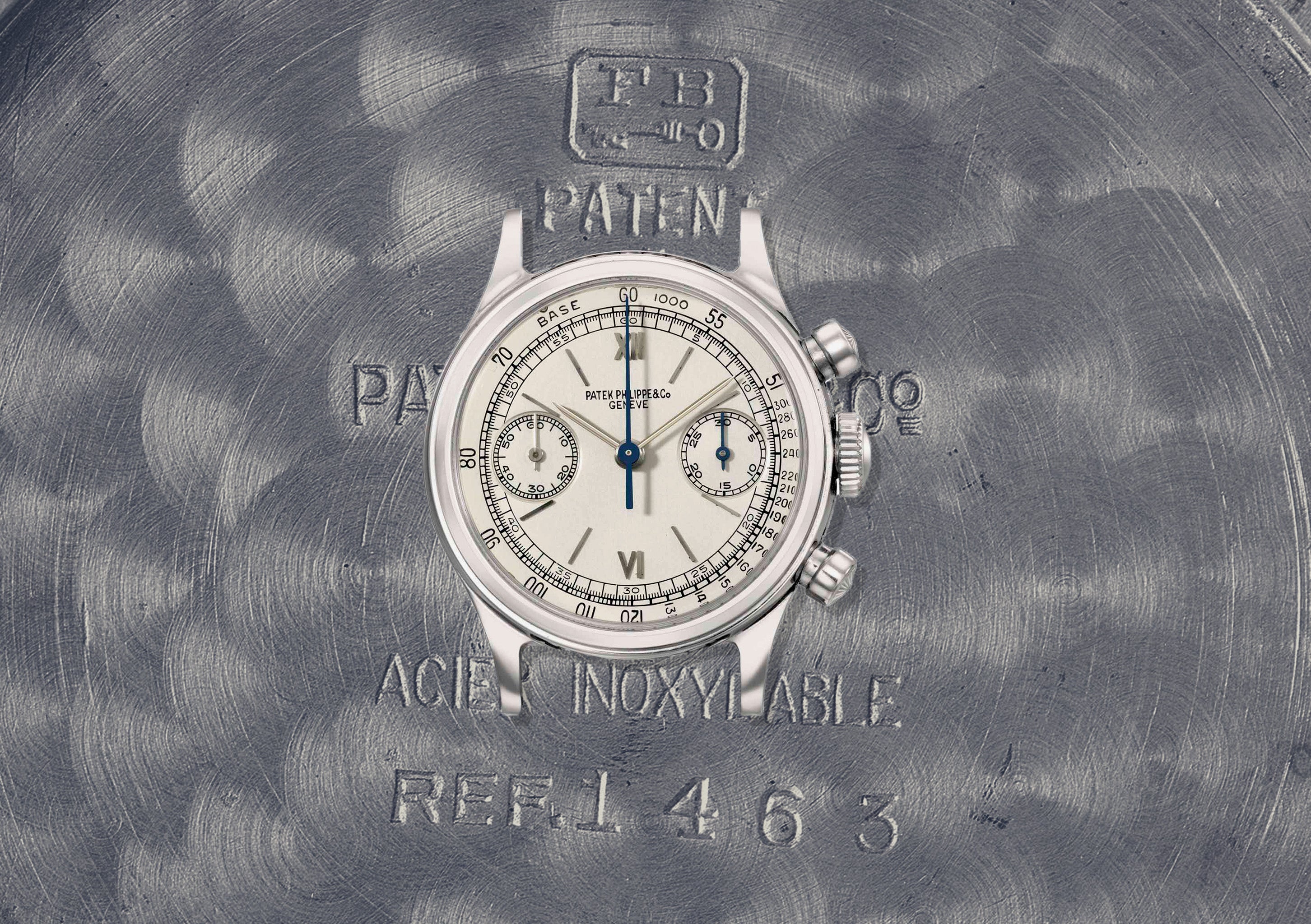 Patek Philippe 1465 chronograph in steel with Borgel waterproof case for A Collected Man London