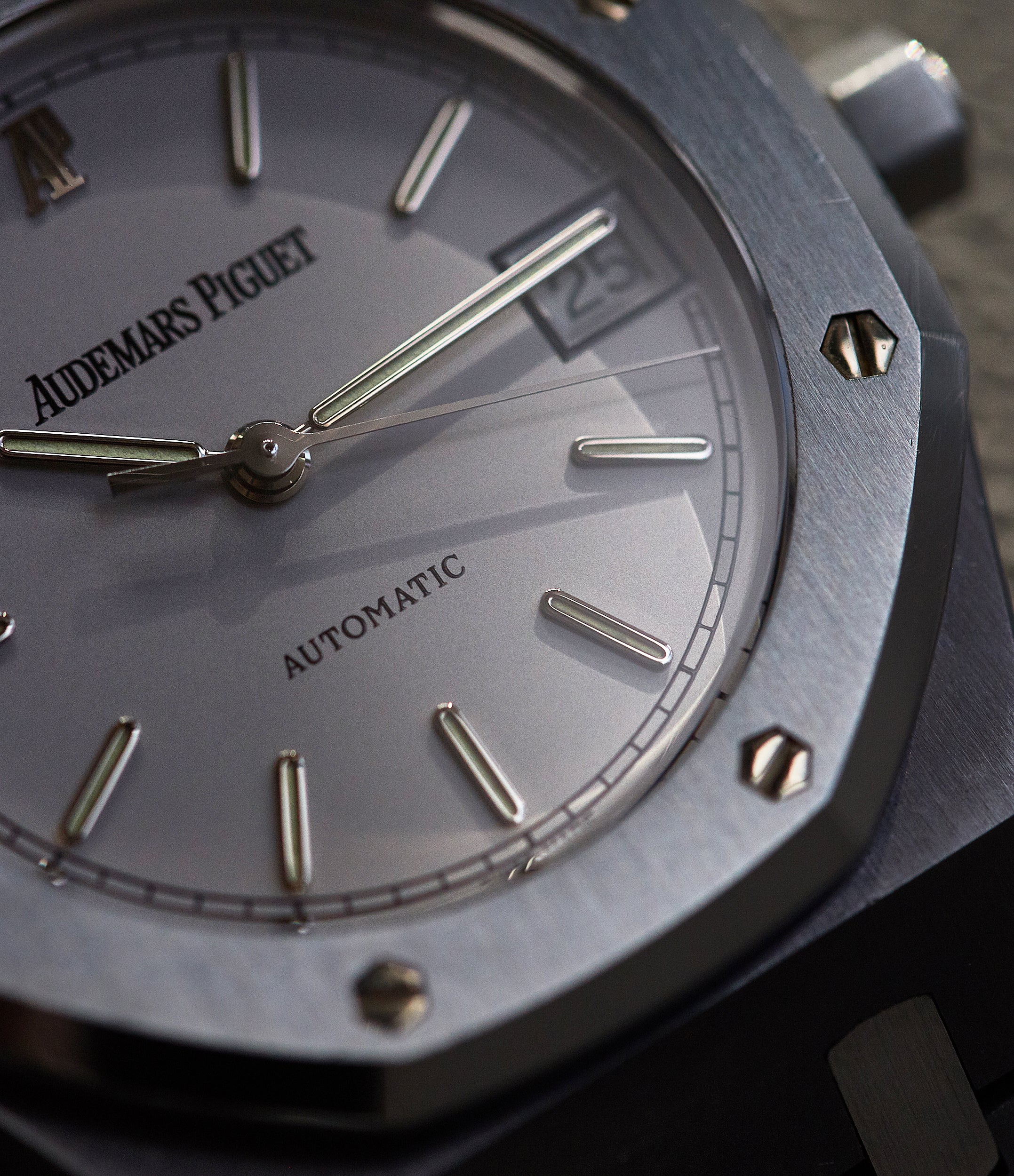 Audemars Piguet Royal Oak 14790 in tantalum and steel with a slate grey dial second series for A Collected Man London