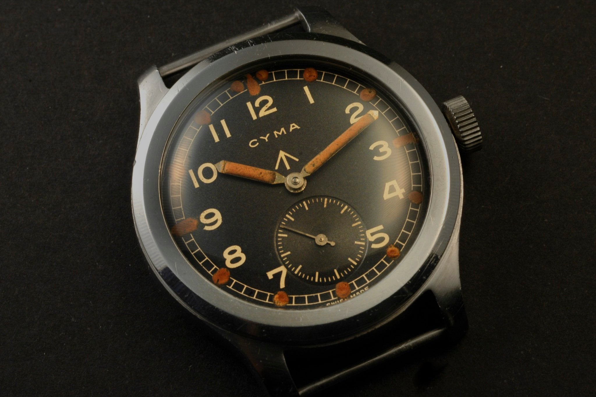 W.W.W. British Dirty Dozen Cyma military watch at A Collected Man London vintage military watch specialist