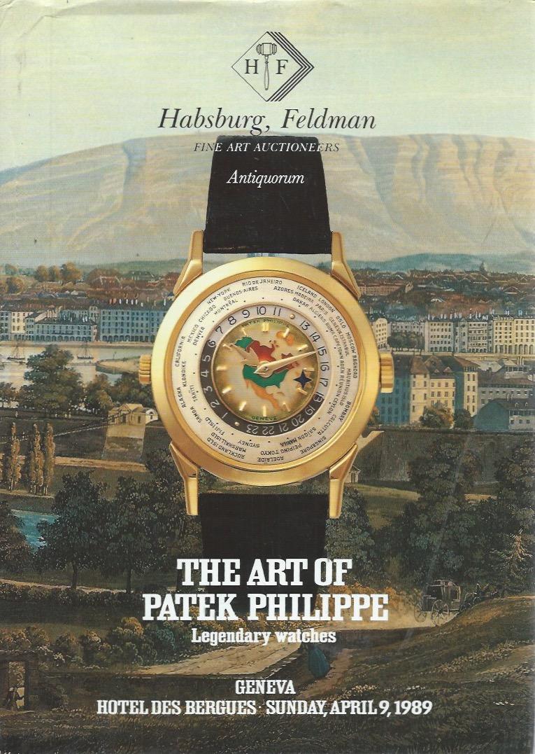 Art of Patek Philippe sale catalogue cover in The Early Days of Vintage Wristwatch Collecting for A Collected Man London