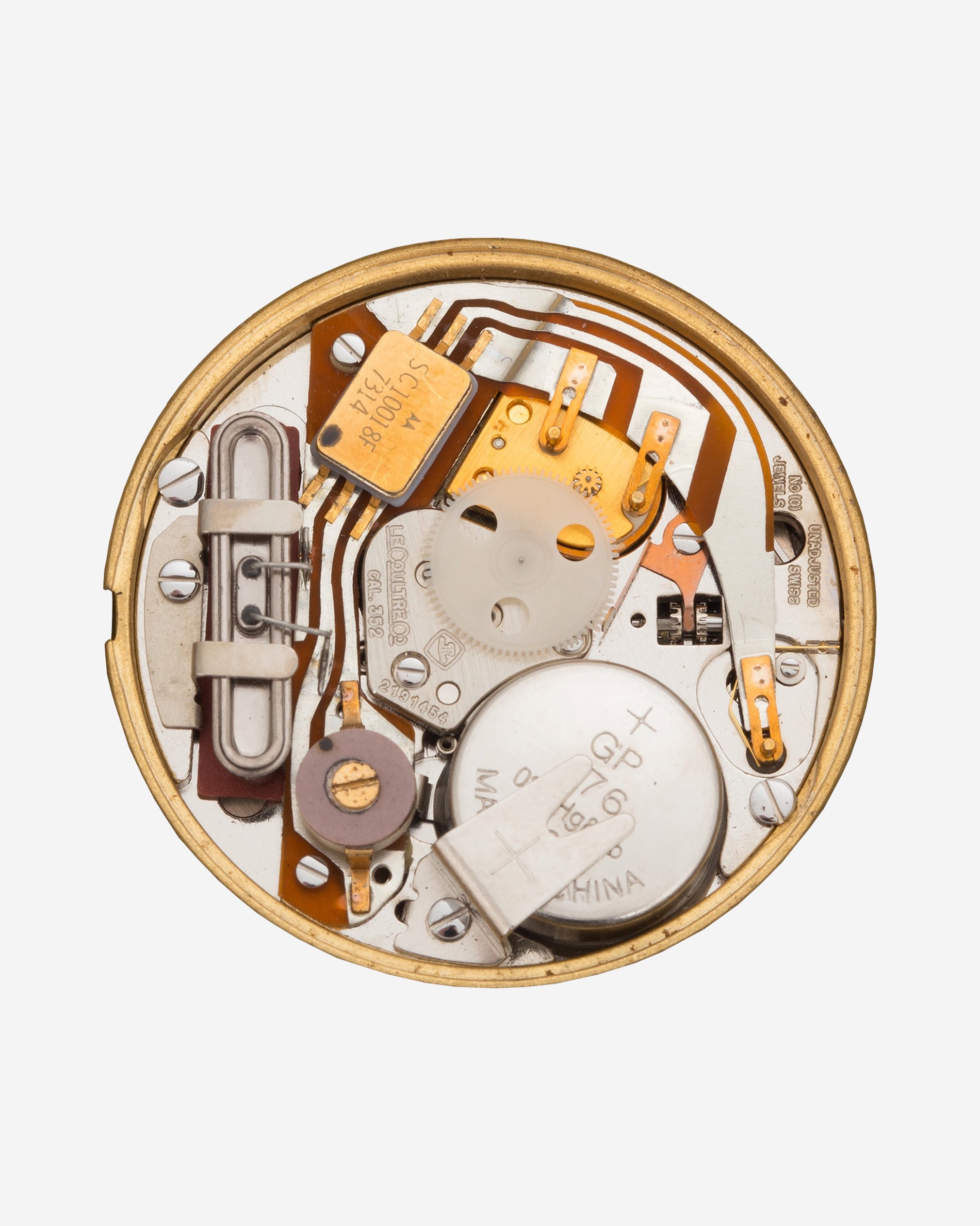 The Jaeger-LeCoultre calibre 352 quartz movement from A Collected Man London