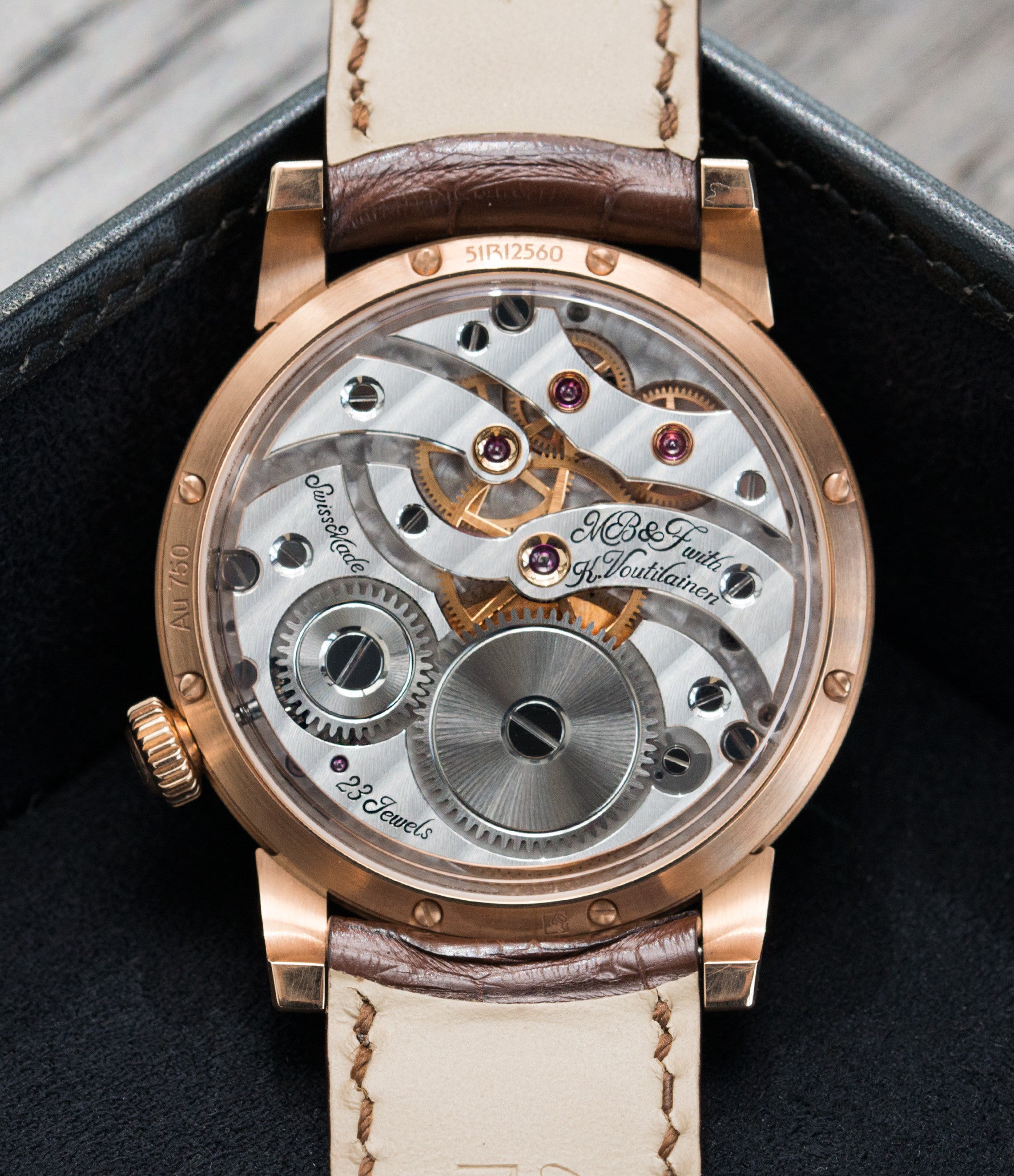 buy MB&F Voutilainen Legacy Machine LM101 rose gold preowned luxury dress watch for sale online at a Collected Man London approved seller of independent watchmakers
