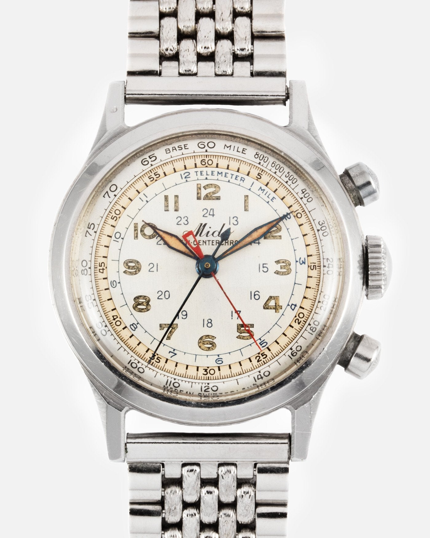 Mido Micro Centrechrono chronograph with a borgel water proof case for A Collected Man London
