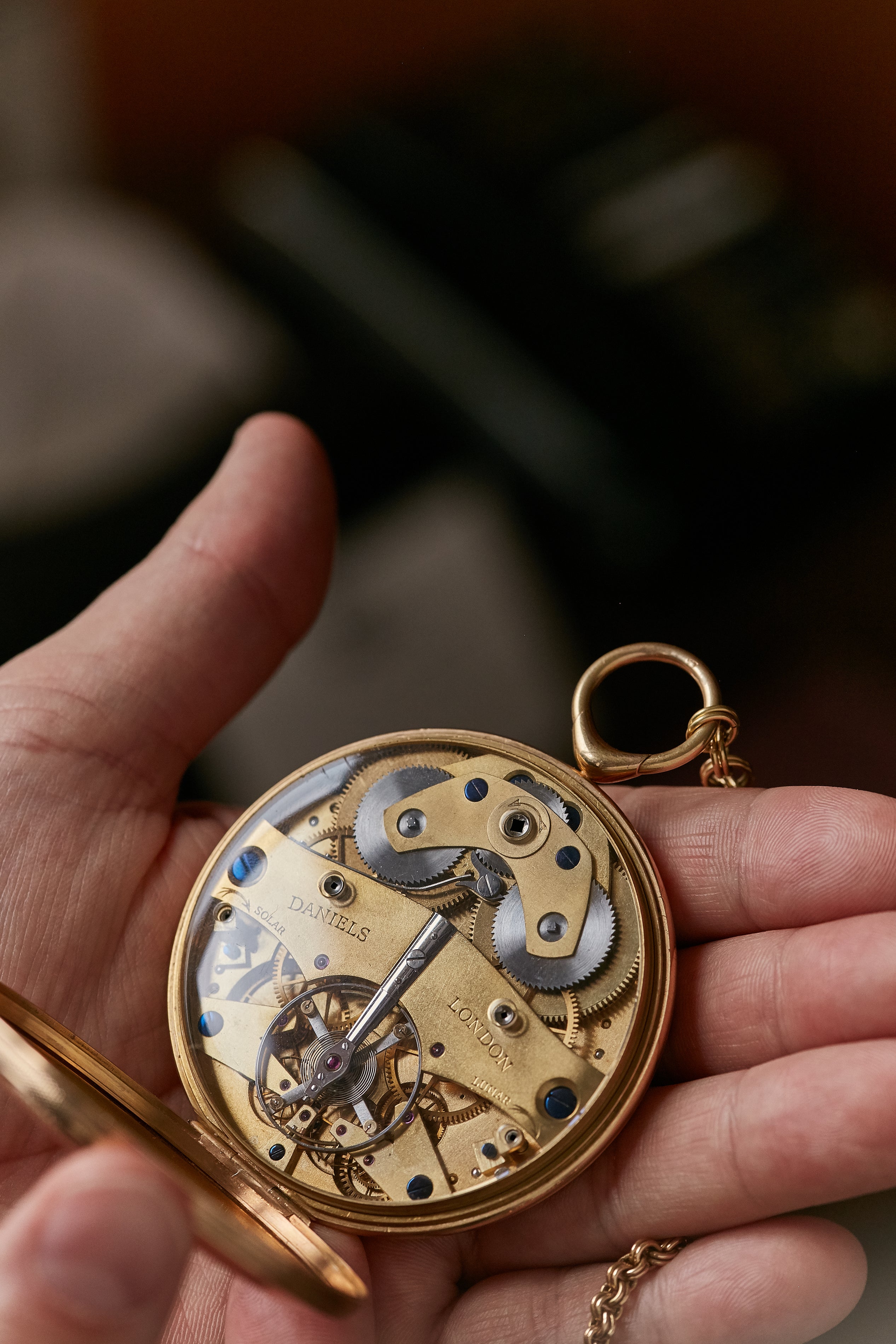 George Daniels Space Traveller pocket watch movement In The Origins of the AHCI for A Collected Man London