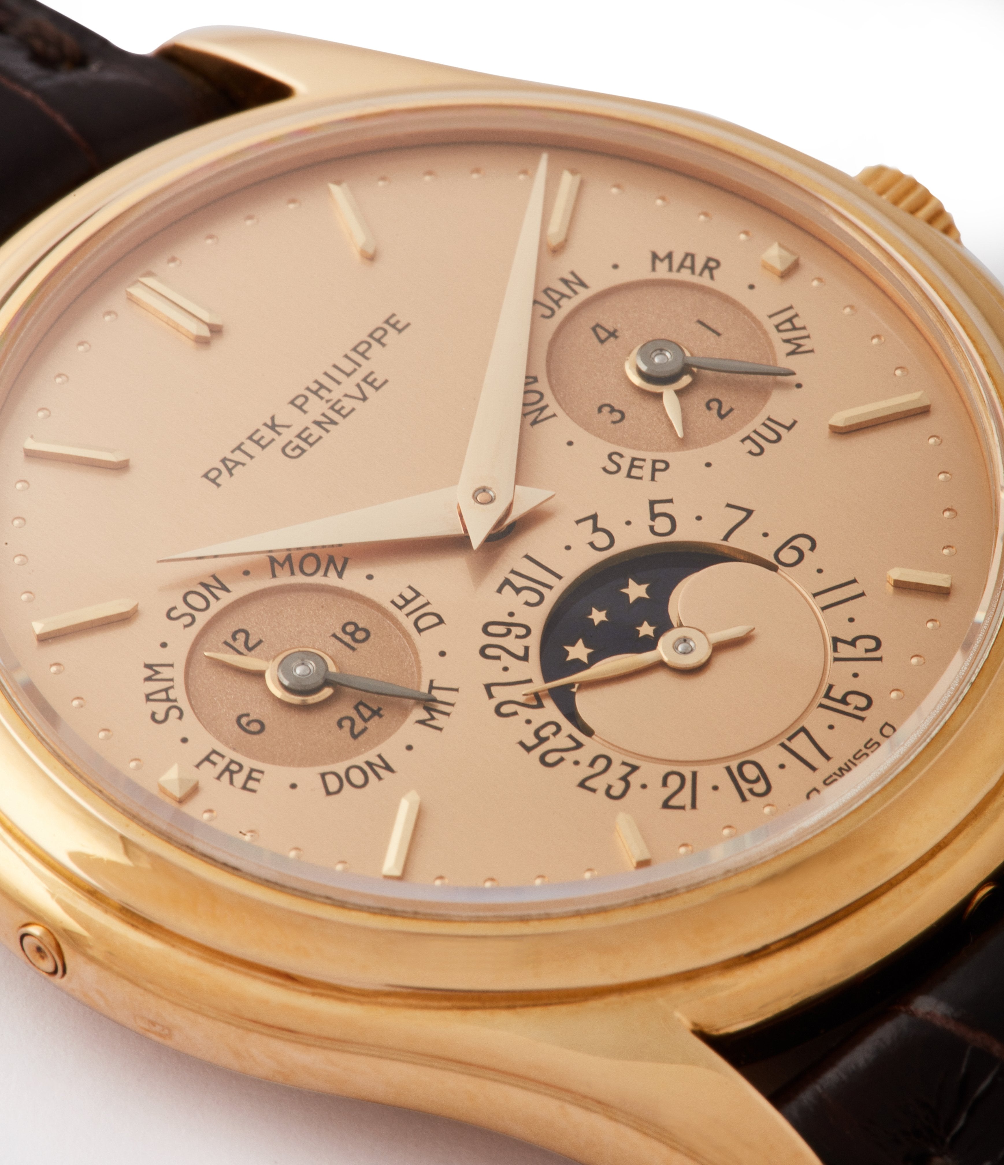 Patek Philippe 3940 first series dial macro in What Makes a Transitional Watch? for A Collected Man London