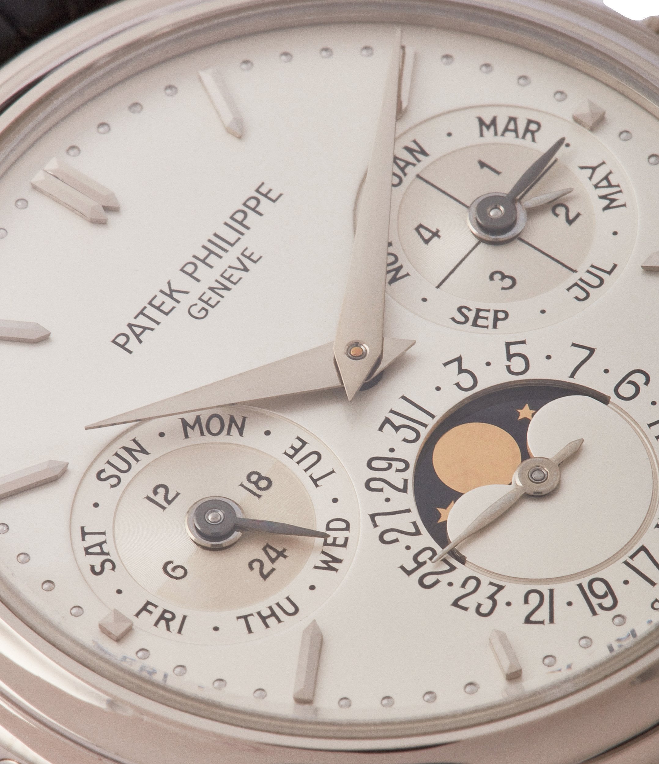 Patek Philippe 3940 third series dial macro in What Makes a Transitional Watch? for A Collected Man London