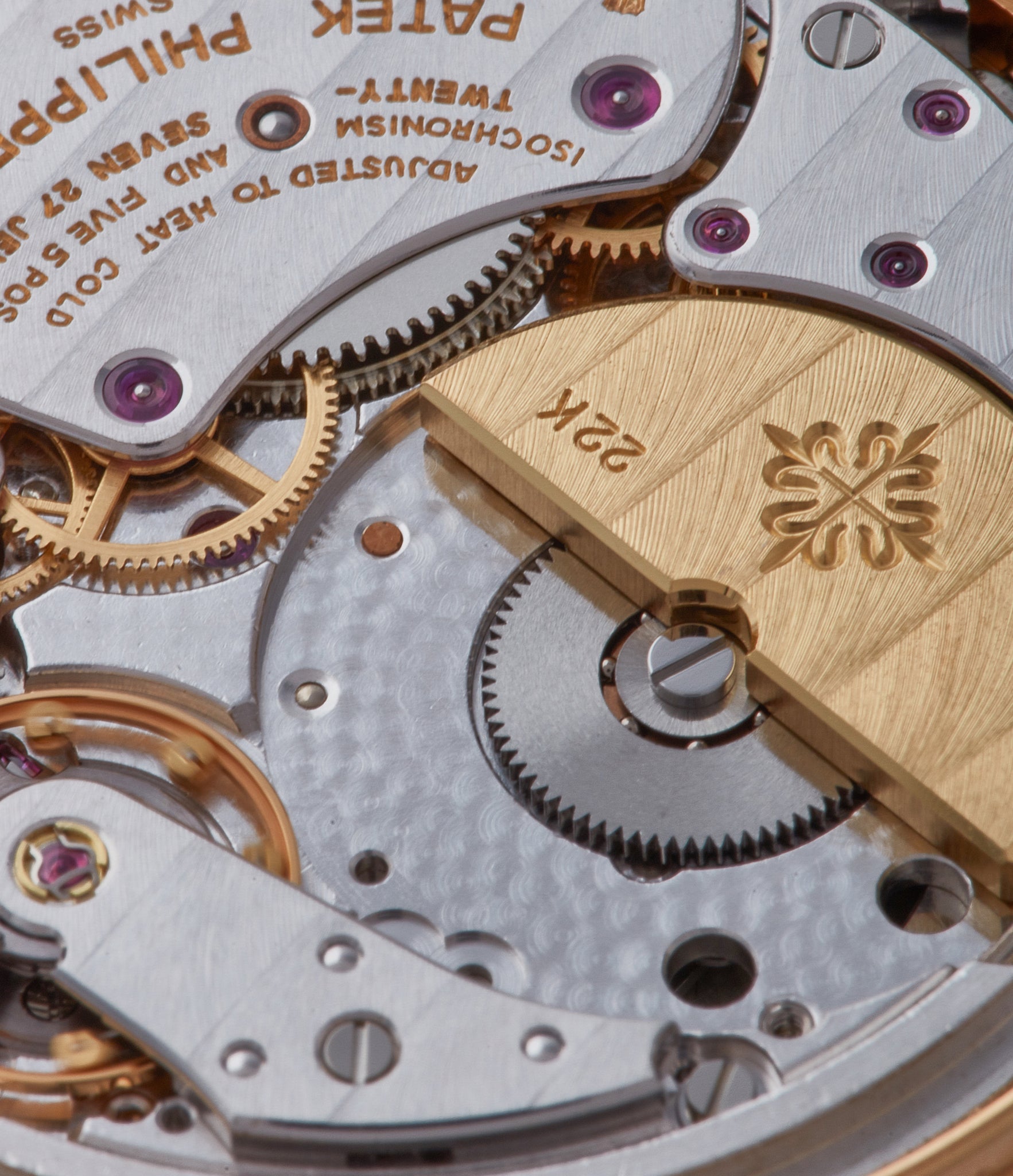 Patek Philippe 240Q movement close up shot